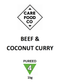 Beef and Coconut Curry 1kg - IDDSI 4 Pureed